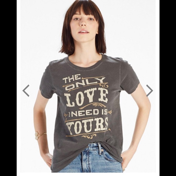 Lucky Brand “The only Love I need is Yours” Tee - Picture 6 of 8